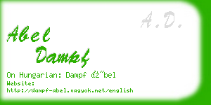 abel dampf business card